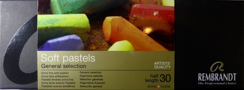 Boîte 30 1/2 pastels secs rembrandt