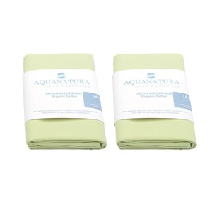 Lot 2 taies coton bio aquanatura