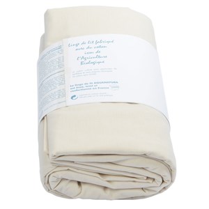 Drap housse - coton bio - naturel