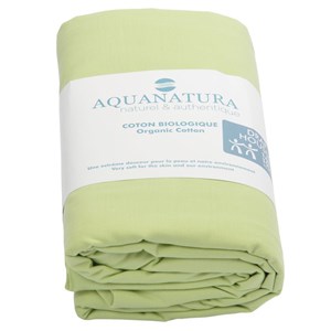 Drap housse - coton bio - vert