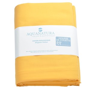 Housse de couette - coton bio - jaune