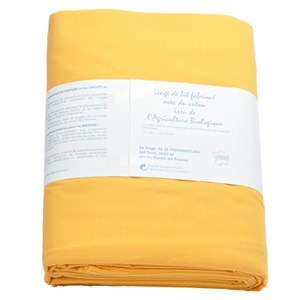 Housse de couette - coton bio - jaune