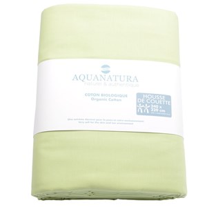 Housse de couette - coton bio - vert