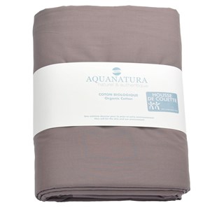 Housse de couette - coton bio - cassis
