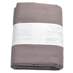 Housse de couette - coton bio - cassis