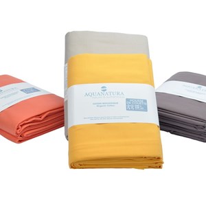 Housse de couette - coton bio - cassis