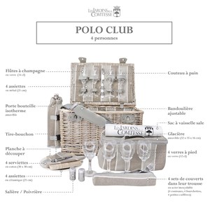 Panier pique-nique polo club - 4 pers.