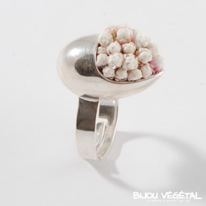 Bague végétale goutte fleurs