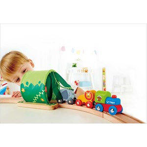 Circuit de train en bois hape jungle