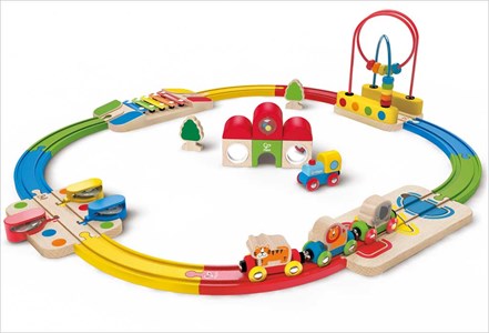 Circuit de train musical  hape 1er âge