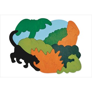 Puzzle en bois animaux d'asie hape