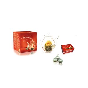 Lot 6 fleurs de thé + théière