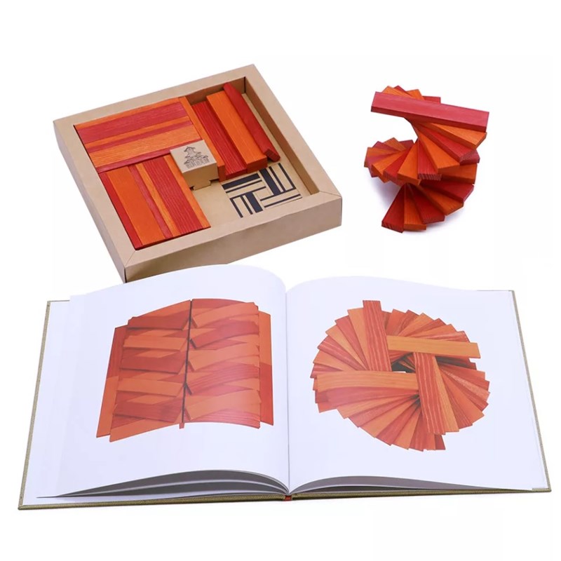 Coffret 40 planchettes rouges et orange (Kapla) - Image 2