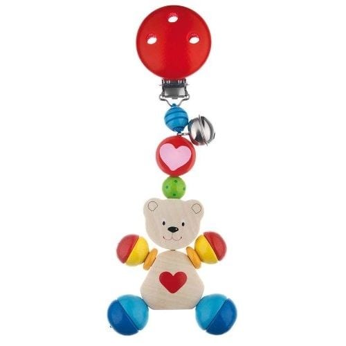 Hochet clip ourson coeur (Heimess) - Image 1