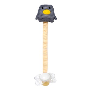 Attache tétine pingouin
