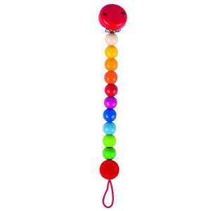 Attache tétine arc-en-ciel
