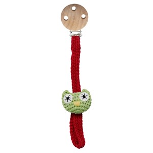 Attache tétine crochet chouette