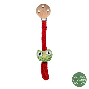 Attache tétine crochet chouette