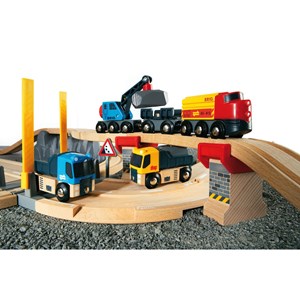 Ciruit rail route transport de roches