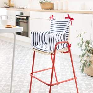 Coussin de chaise haute bébé marin