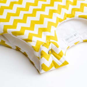 Gigoteuse hiver zigzag jaune moutarde