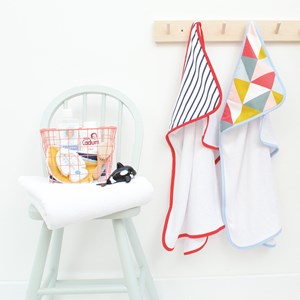 Cape de bain en bambou marin 75x75cm