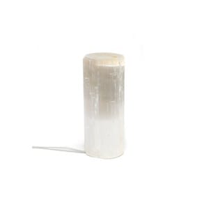 Lampe cylindrique en sélénite (3 ­ 4 kg)