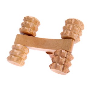 Rouleau de massage en bois