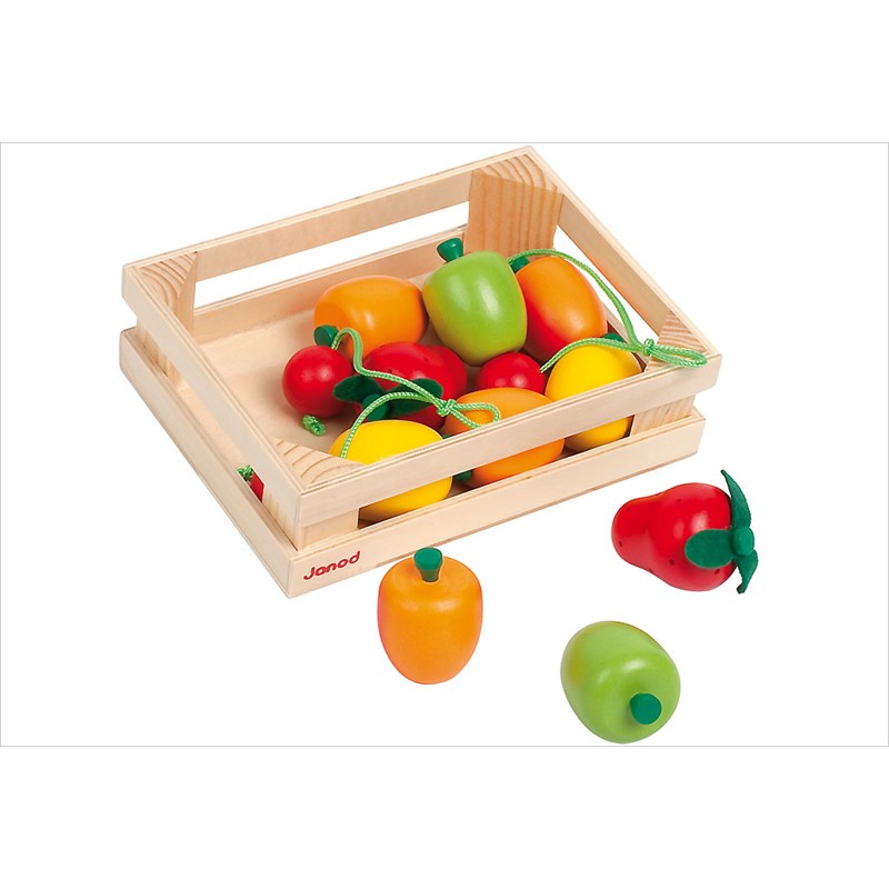 Cagette 12 fruits en bois