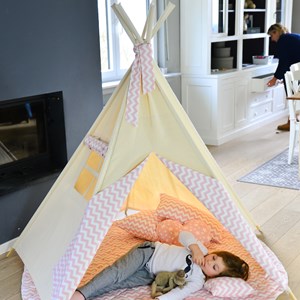 Tipi pour enfant rose