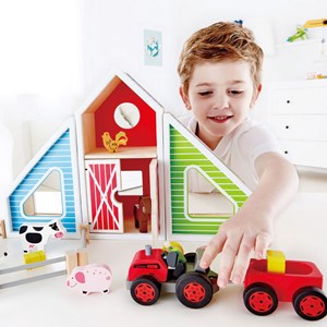 Jouet ferme enfant transformable maison
