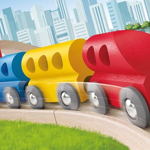 Jeu enfant circuit de train set figure e