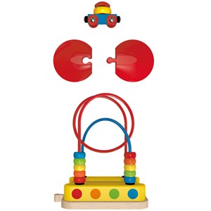 Jeu enfant circuit de train bead maze ra