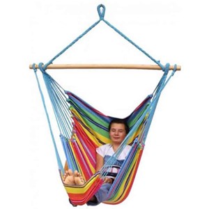 Chaise hamac géante arc en ciel