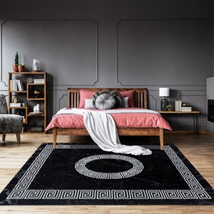 Tapis salon 80x300 noir