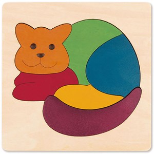 Puzzle enfant encastrement arc en ciel