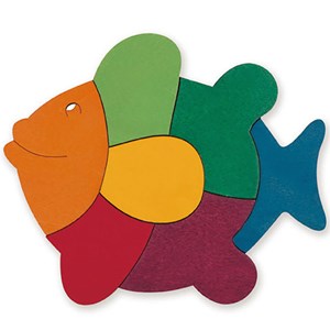 Puzzle enfant encastrement arc en ciel h