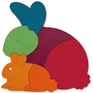 Puzzle enfant encastrement arc en ciel h