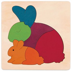 Puzzle enfant encastrement arc en ciel h