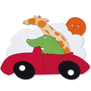 Puzzle enfant encastrement arc en ciel h