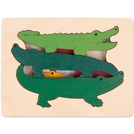 Puzzle enfant encastrement hape crocodil