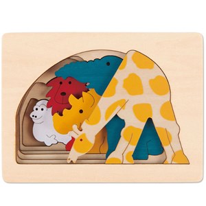 Puzzle enfant encastrement hape prairie
