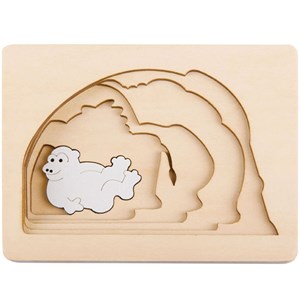 Puzzle enfant encastrement hape prairie