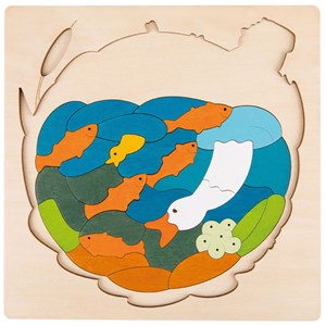 Puzzle enfant encastrement hape animaux