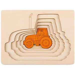 Puzzle enfant encastrement hape 5 tracte