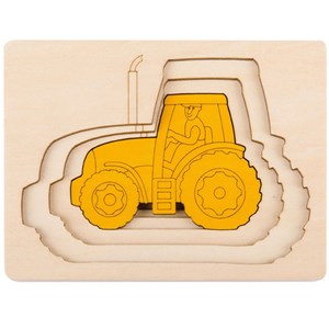 Puzzle enfant encastrement hape 5 tracte