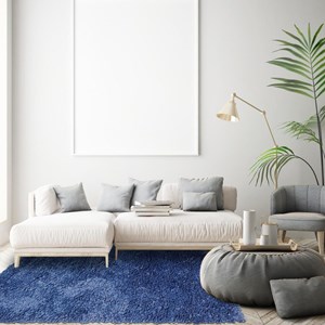 Tapis enfant 120x160 bleu