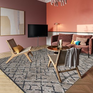 Tapis kilim 200x250 gris
