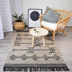 Tapis jute 160x230 gris