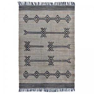 Tapis jute 160x230 gris